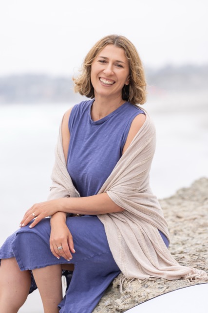 Vera McGrath by the ocean — peaceful and healing